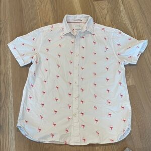 Men’s small flamingo button down shirt